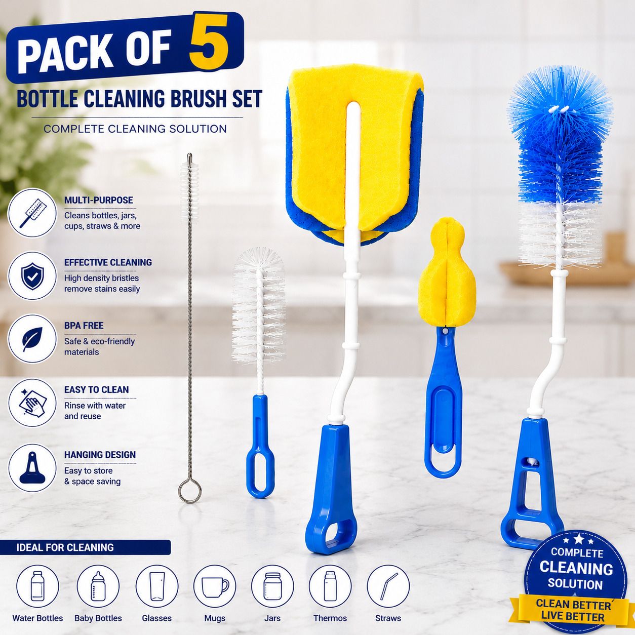 hitshree Premium Bottle Brush Cleaning Kit-picture-28