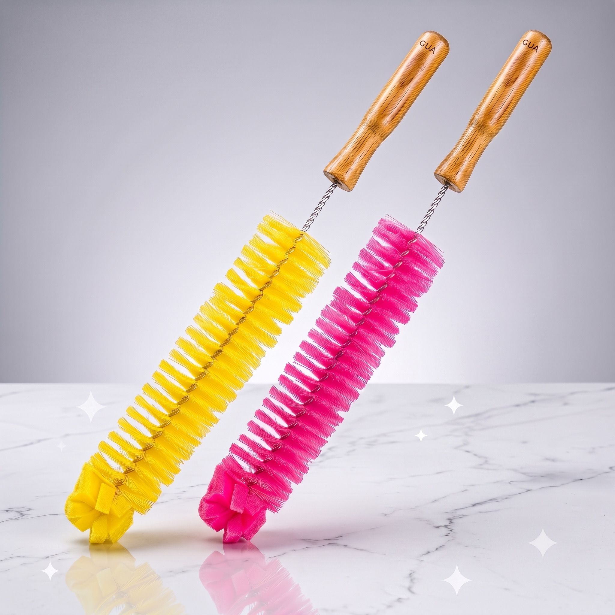 krishna creations Premium Wooden Handle Bottle Cleaning Brush-picture-27