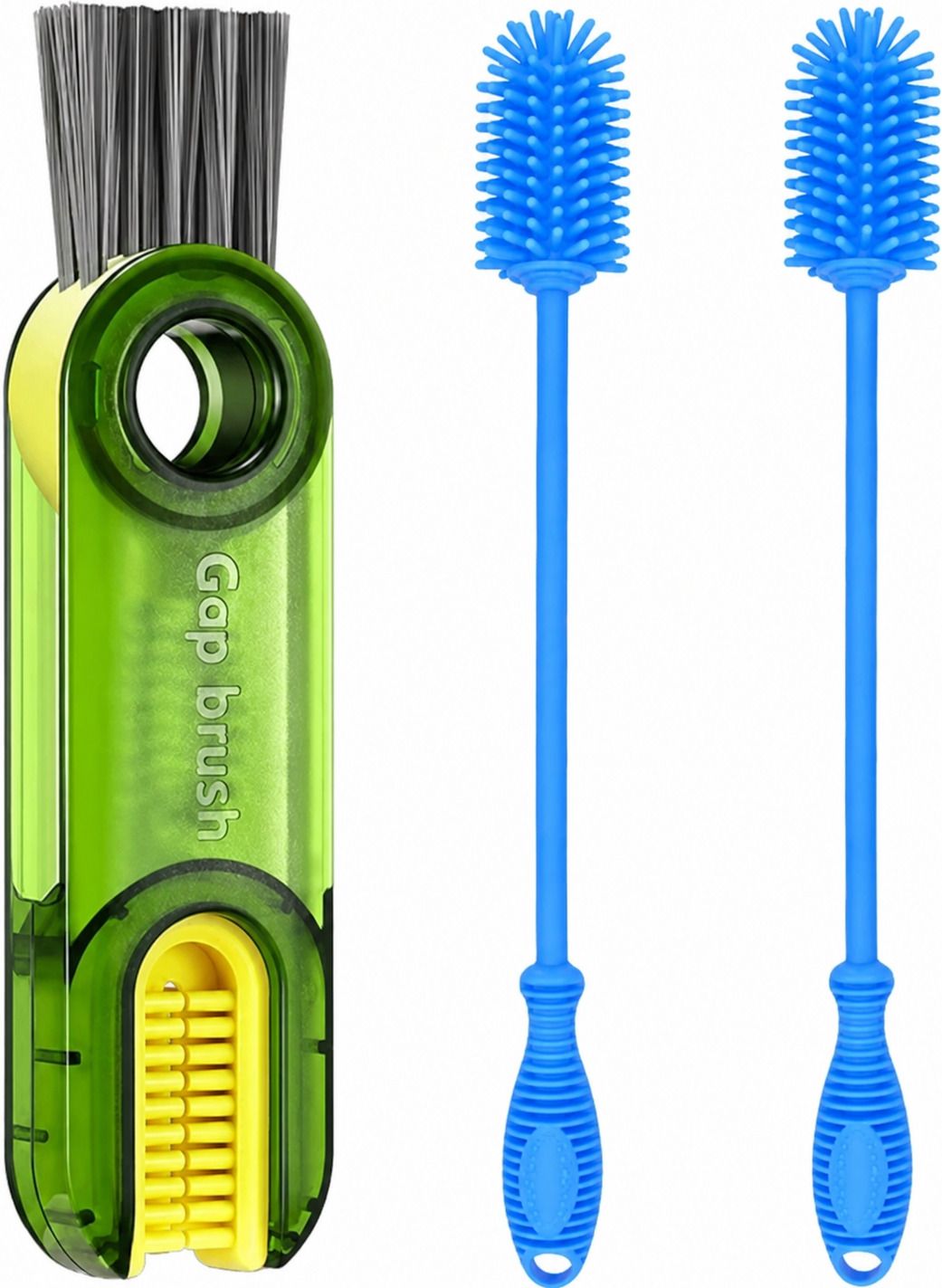 sarthu 3 in 1 Multifunctional Cleaning Brush & Silicone Bottle Cleaning Brush Long Hand-picture-36