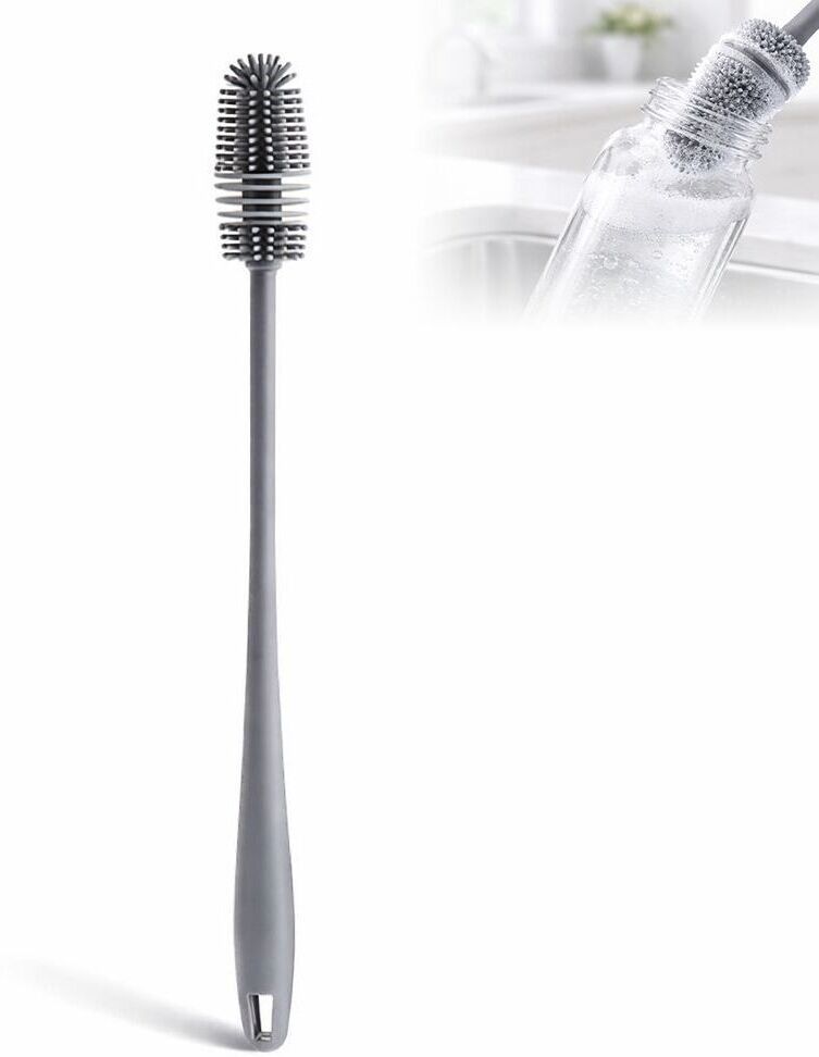 Silicone Bottle Cleaner Brush Long Handle Deep Cleaning for Baby Bottles & Vases-image-36