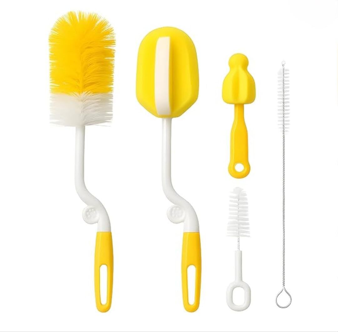 5 in 1 Baby Bottle & Nipple Cleaning Brush Set-image-39