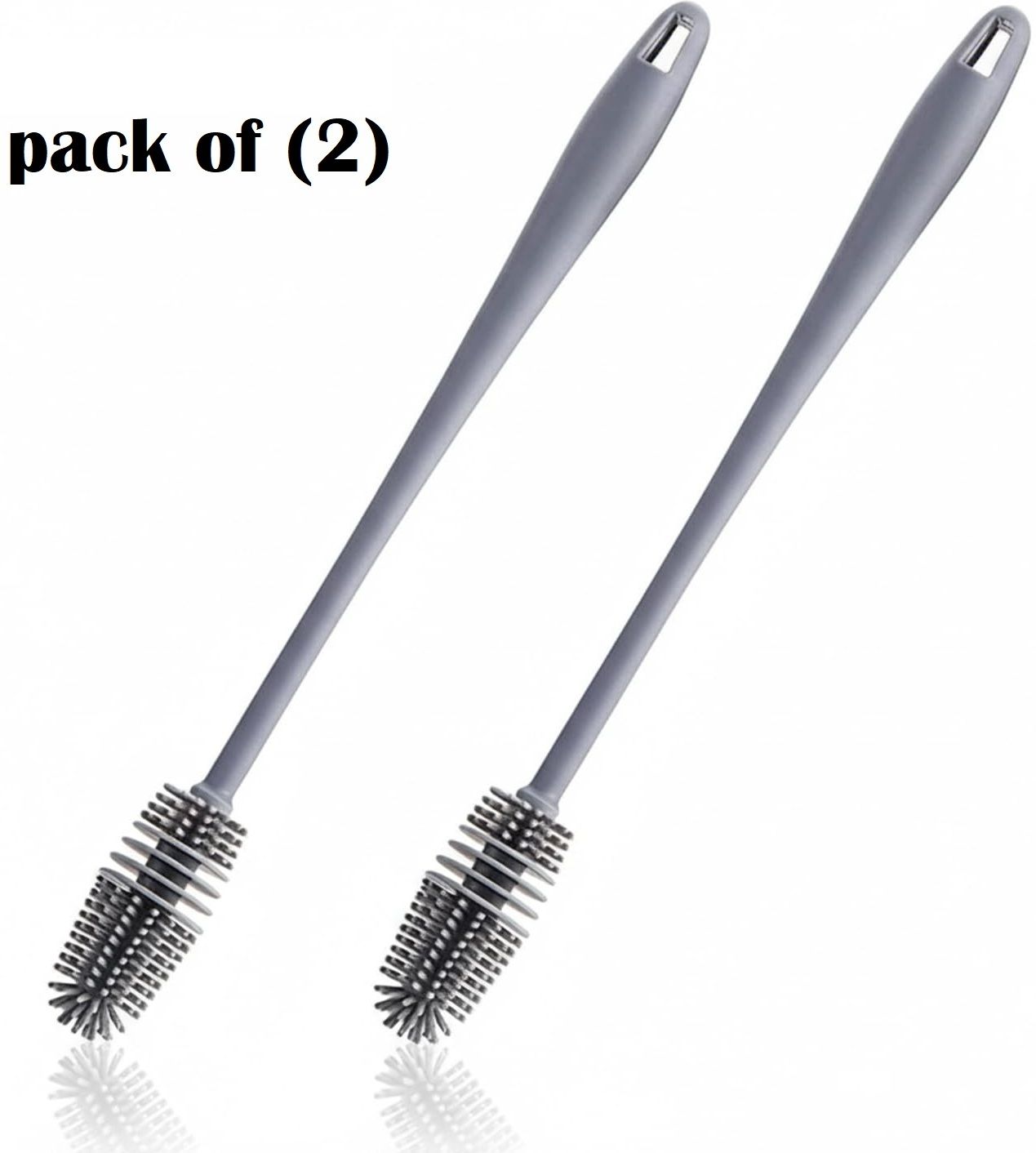 kaizen export Pack OF 2 Bottle Cleaning Brush Silicone Long Handle-picture-16