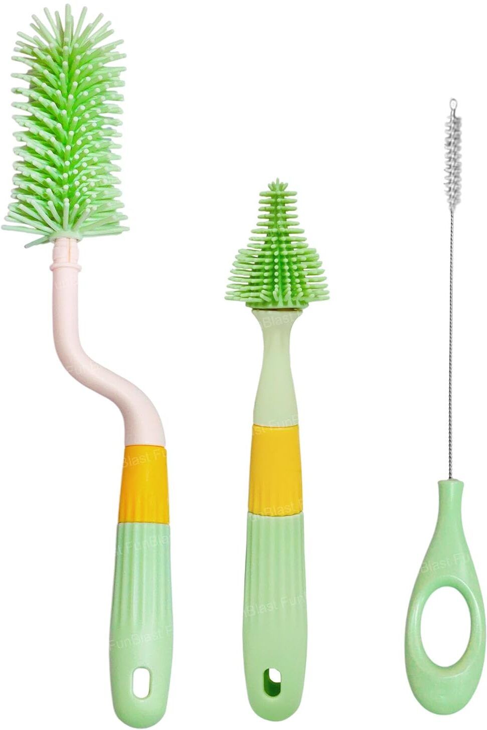 funblast Baby Bottle Cleaner Brush Set with Soft Bristles – 3 Pcs-picture-28