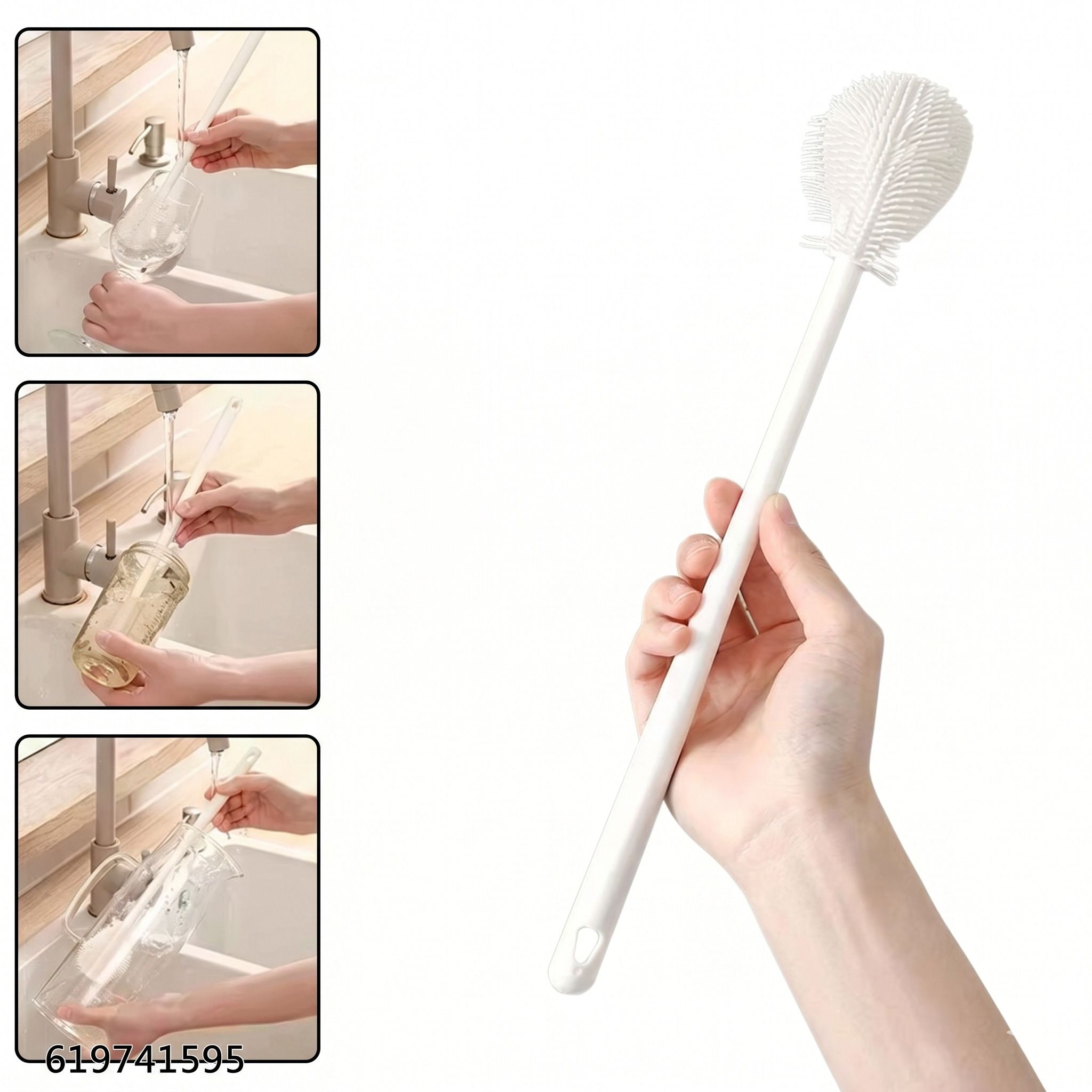 dodoenterprise Bottle & Glassware Cleaner Duo - All-in-One Silicone Scrubber-picture-30
