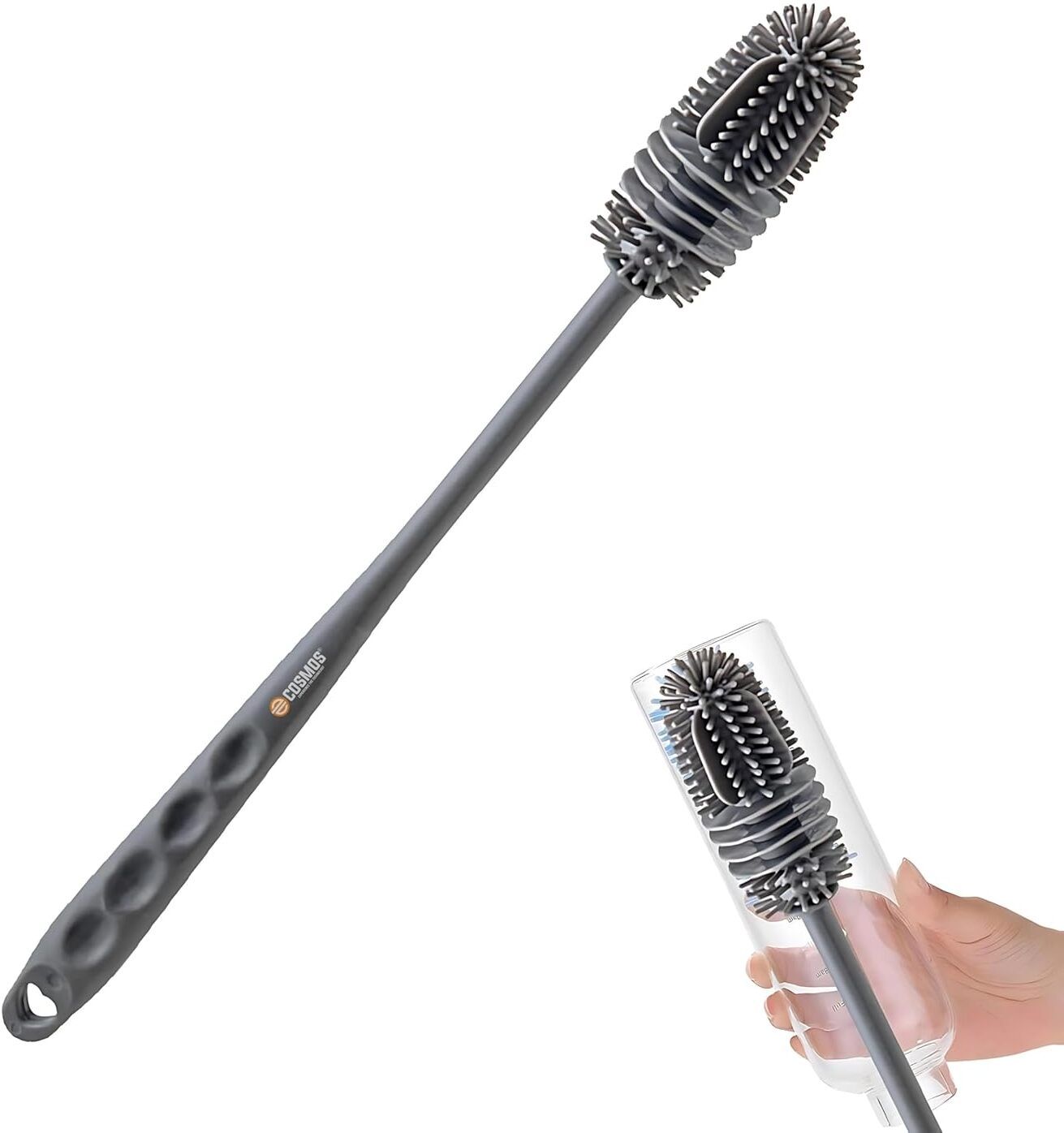 ananth Bottle Cleaning Brush Silicone Long Handle, Water Bottle, Containers (Pack Of 2)-picture-36