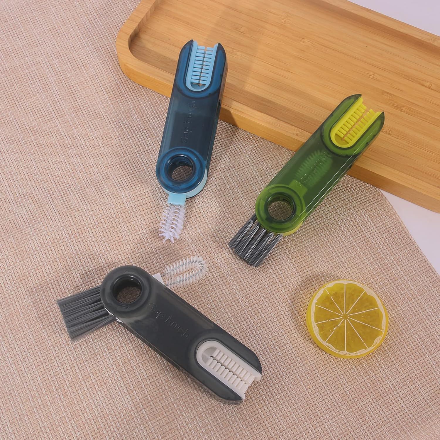 meteotzi 2 Pcs 3-in-1 Cleaning Brush Set for Bottles, Straws & Crevices-picture-45