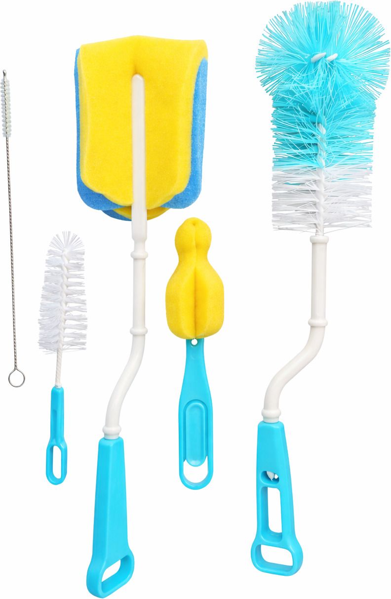 awejoy 5 Pcs Baby Bottle Cleaning Brush Set | BPA Free Bottle, Nipple & Straw Cleaner-picture-13