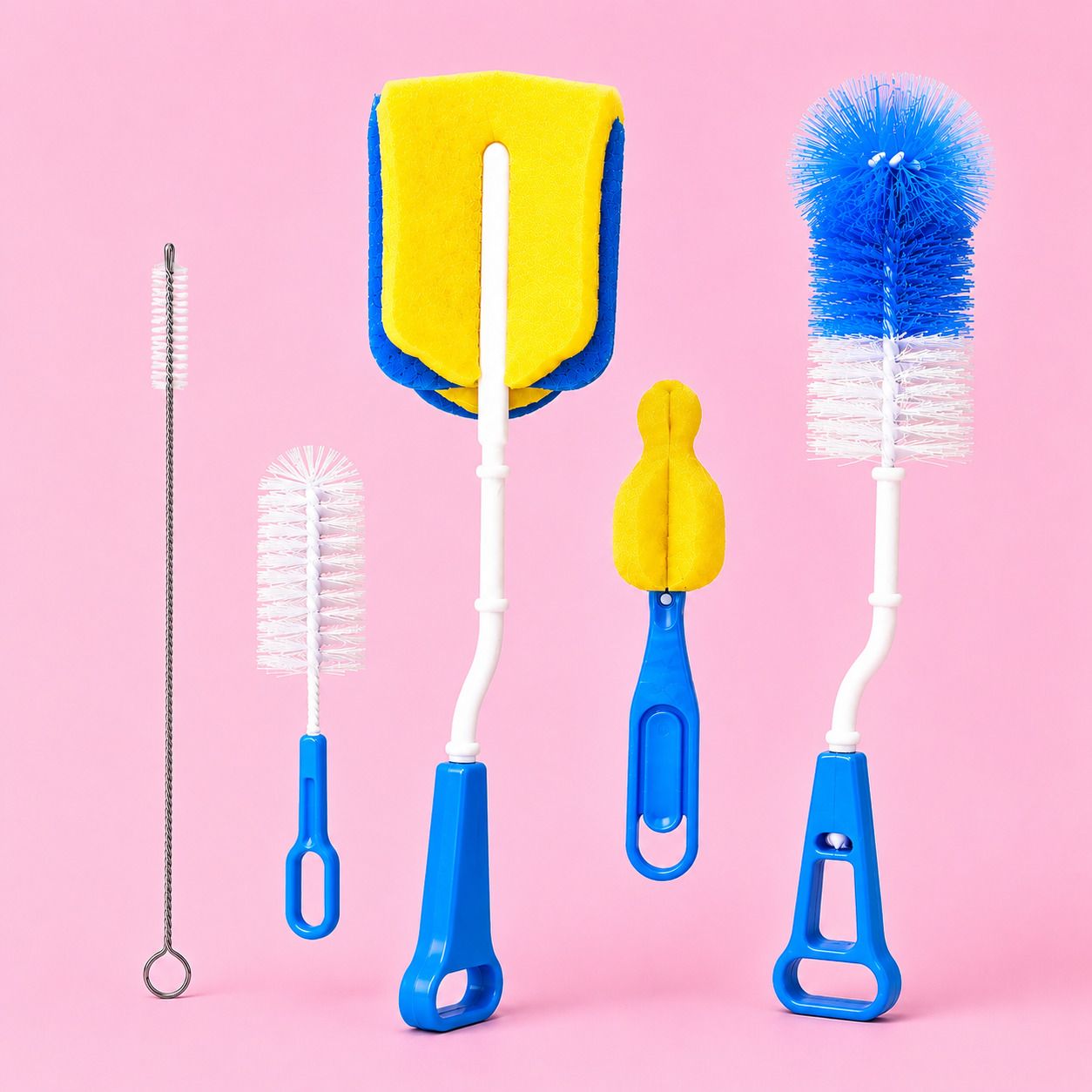 hitshree 5-in-1 Baby Bottle Cleaning Brush Set-picture-23