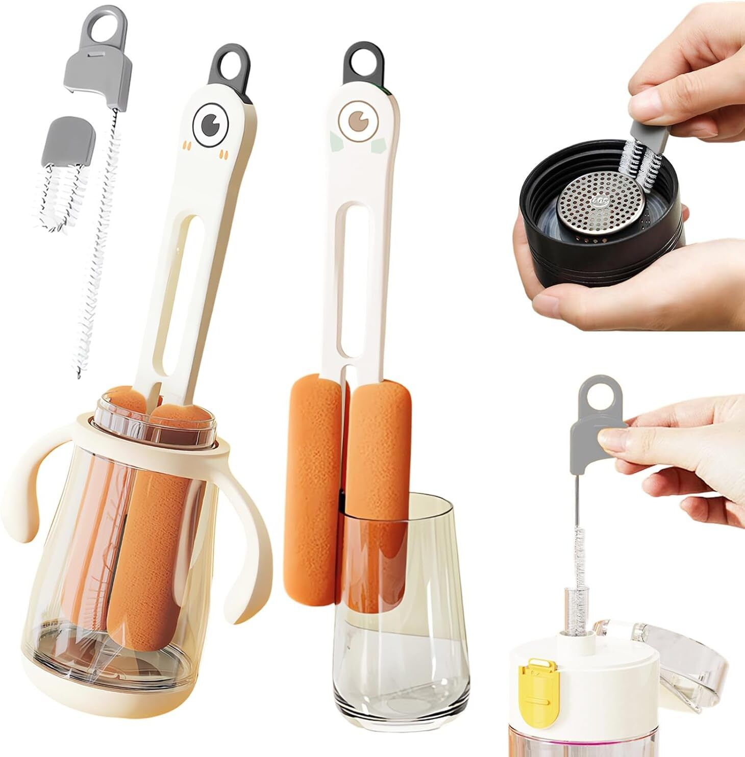 4-in-1 Cleaning Brushes for Baby Bottle/Water Bottles/Mug-image-21
