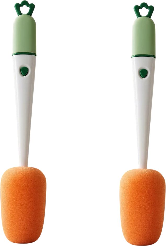 gift corner 3 in 1 Carrot Bottle Cleaning Brush – Multipurpose Water Bottle Scrubber 2 pc-picture-11
