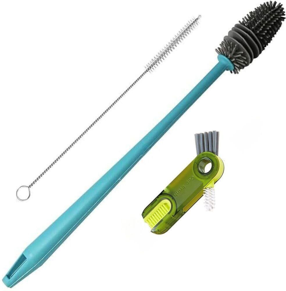 Multi Purpose Bottle and Straw Cleaning Brush Set Long Handle-image-42