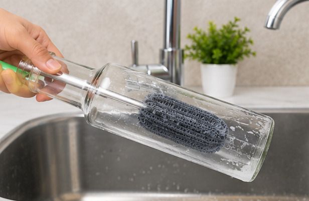 miniaura Stainless Steel Bottle Cleaning Brush with Long Handle-picture-16
