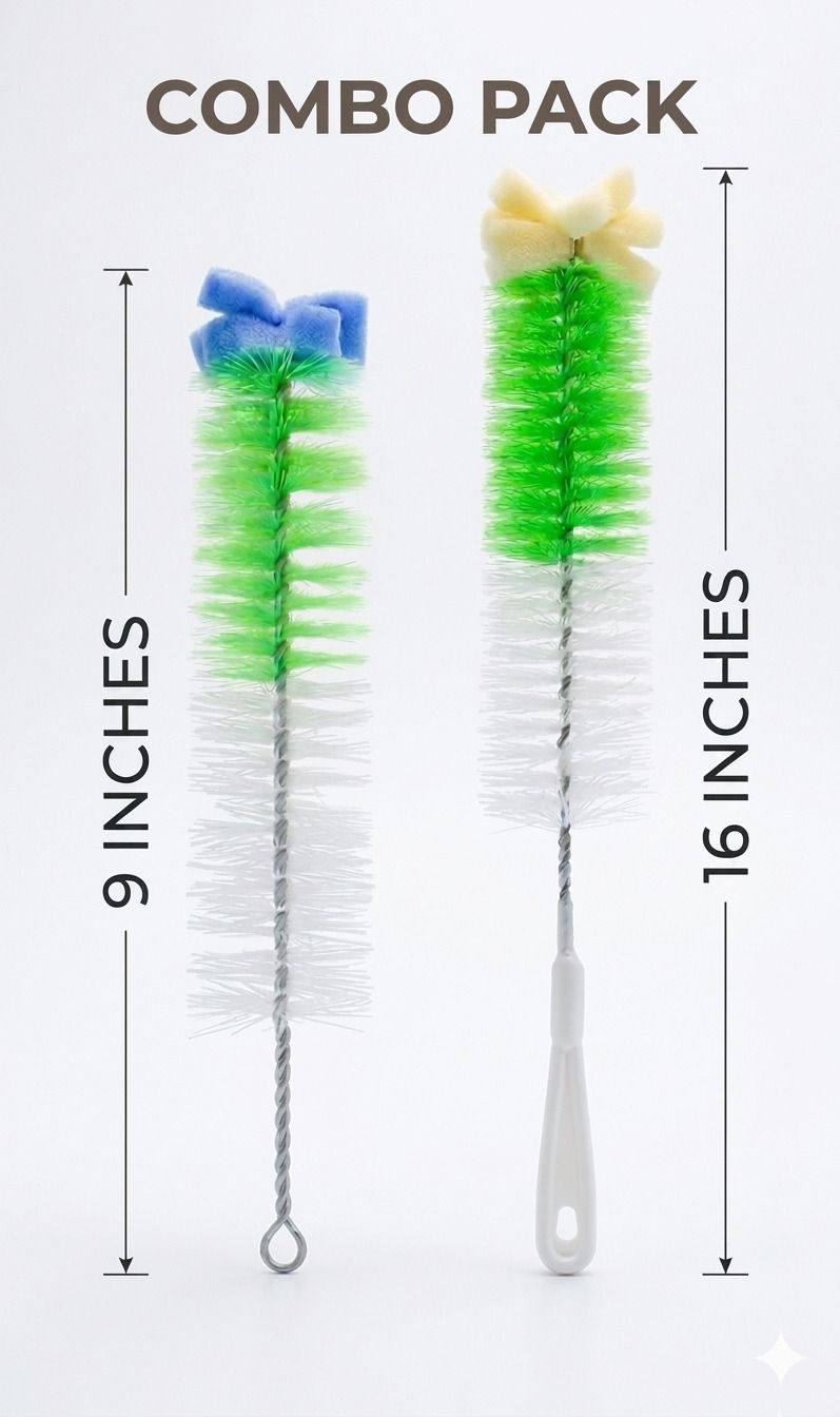 we four stars Water Bottle Cleaner Brush Flexible & Long Handle (Pack of 2)-picture-39