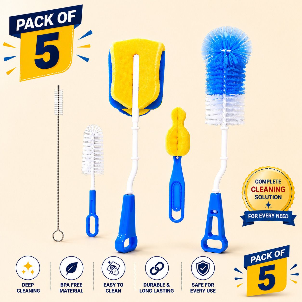 hitshree Bottle & Straw Brush Cleaning Kit-picture-29