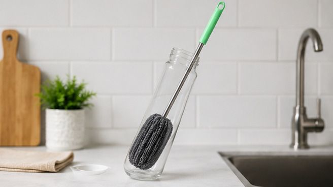 miniaura Multipurpose Steel Bottle Washing Brush with Grip Handle-picture-23
