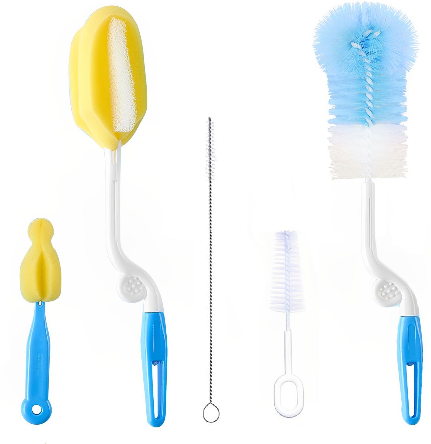 5-Piece Bottle Cleaning Brush Set, Multi-Purpose 5-in-1 Brushes for Bottles,Cups-image-29