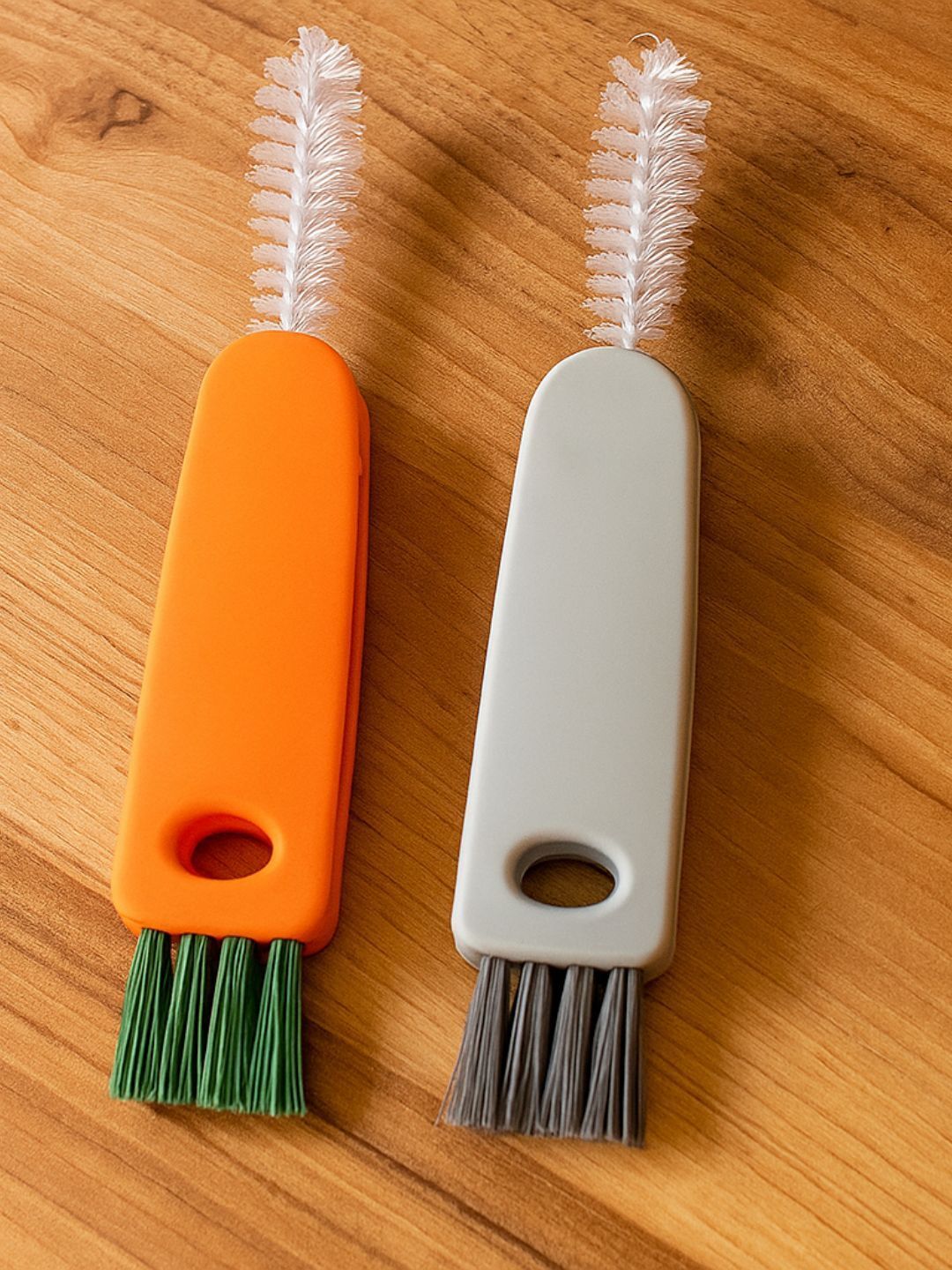 Multicolor 3 in 1 Tiny Bottle & Straw Cleaner Crevice Detail Keyboard Brush-image-27