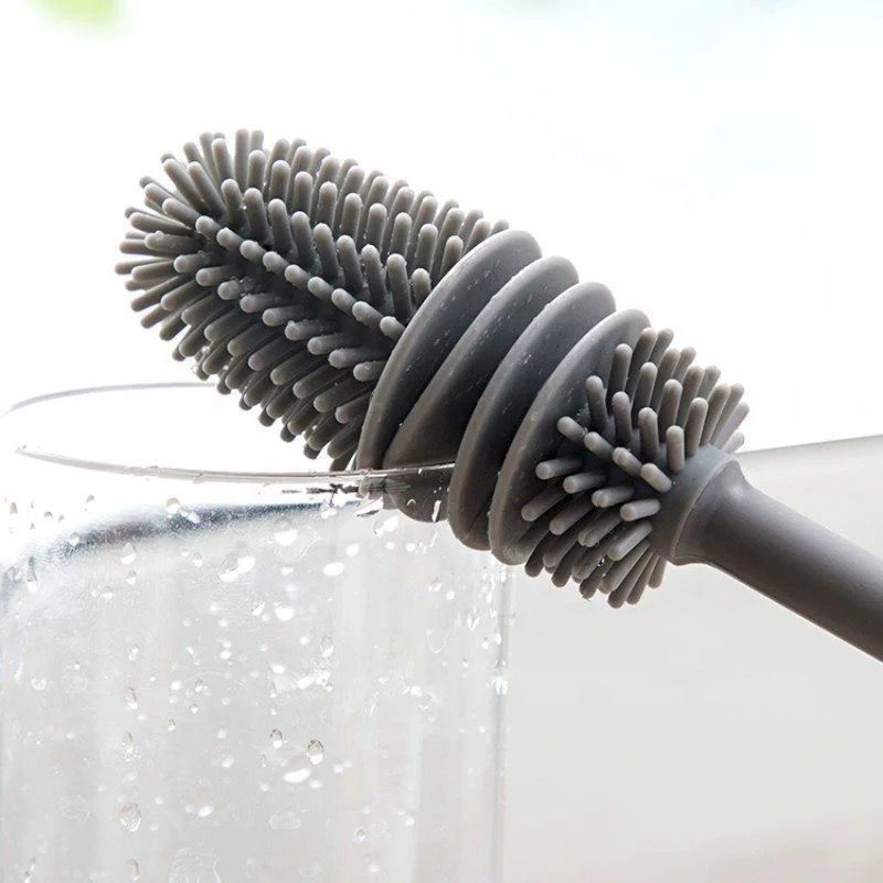 sunpro Silicone Bottle Cleaning with Extra Long Handle Cleaner Brush for Baby Water Cup-picture-24
