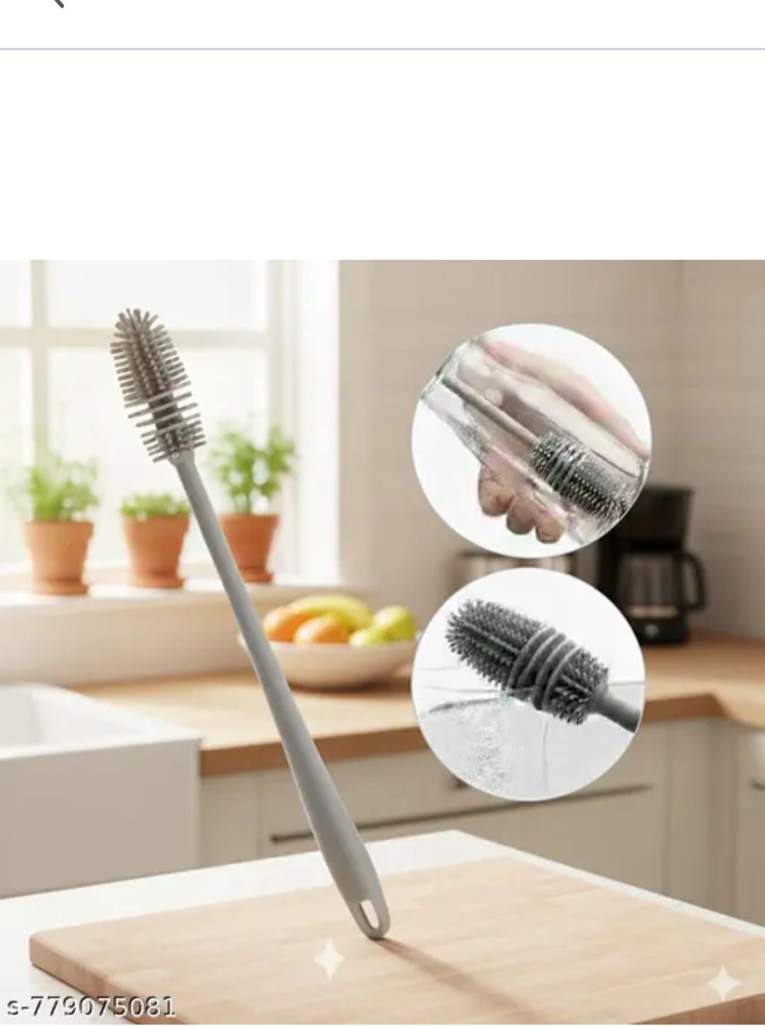 lyon Grey Bottle Cleaner Brush | Medium Handle Grey Model-picture-34