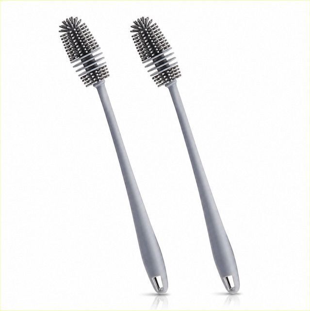 bubblino Silicone Baby Milk & Water Bottle Cleaning Brush with Long Handle-picture-32