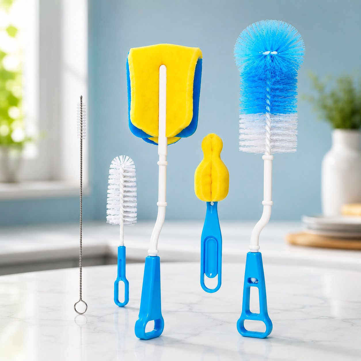 hitshree Multipurpose Bottle Cleaning Brush Set-picture-10