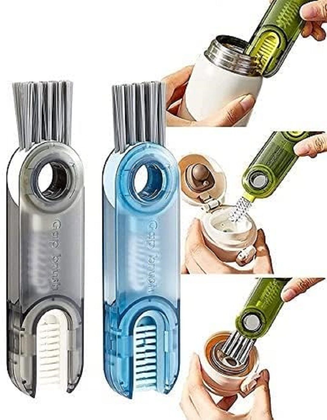 3 in 1 Bottle gap Cleaner Brush Cleaner Tool Multifunctional Cleaning Brush-image-23