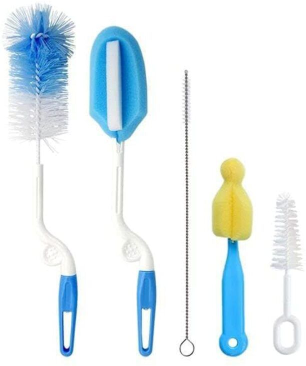 shreeyogi 5-Piece Bottle Cleaning Brush Set, Multi-Purpose Brushes for Bottles-picture-17