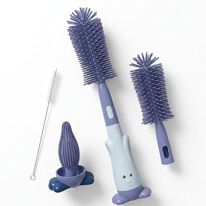3-in-1 Silicone BABY Bottle Brush Set.-image-43