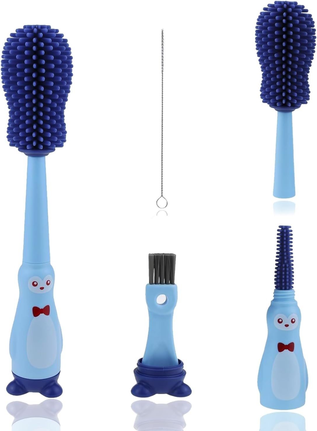 wanqlyn 4-in-1 Silicone Baby Bottle Cleaning Brush Set-picture-25