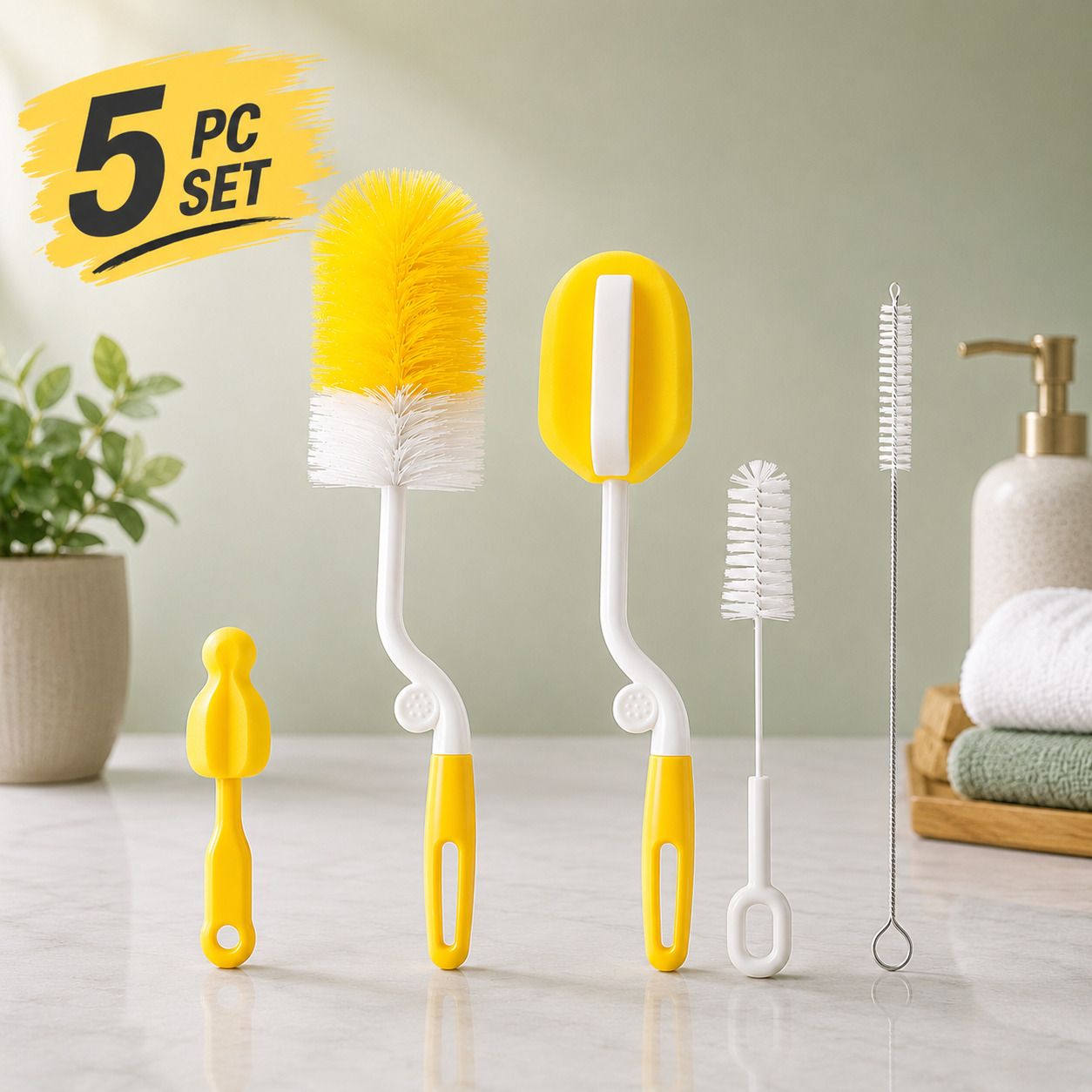 hitshree Multi Use Bottle Cleaning Brush Kit-picture-22