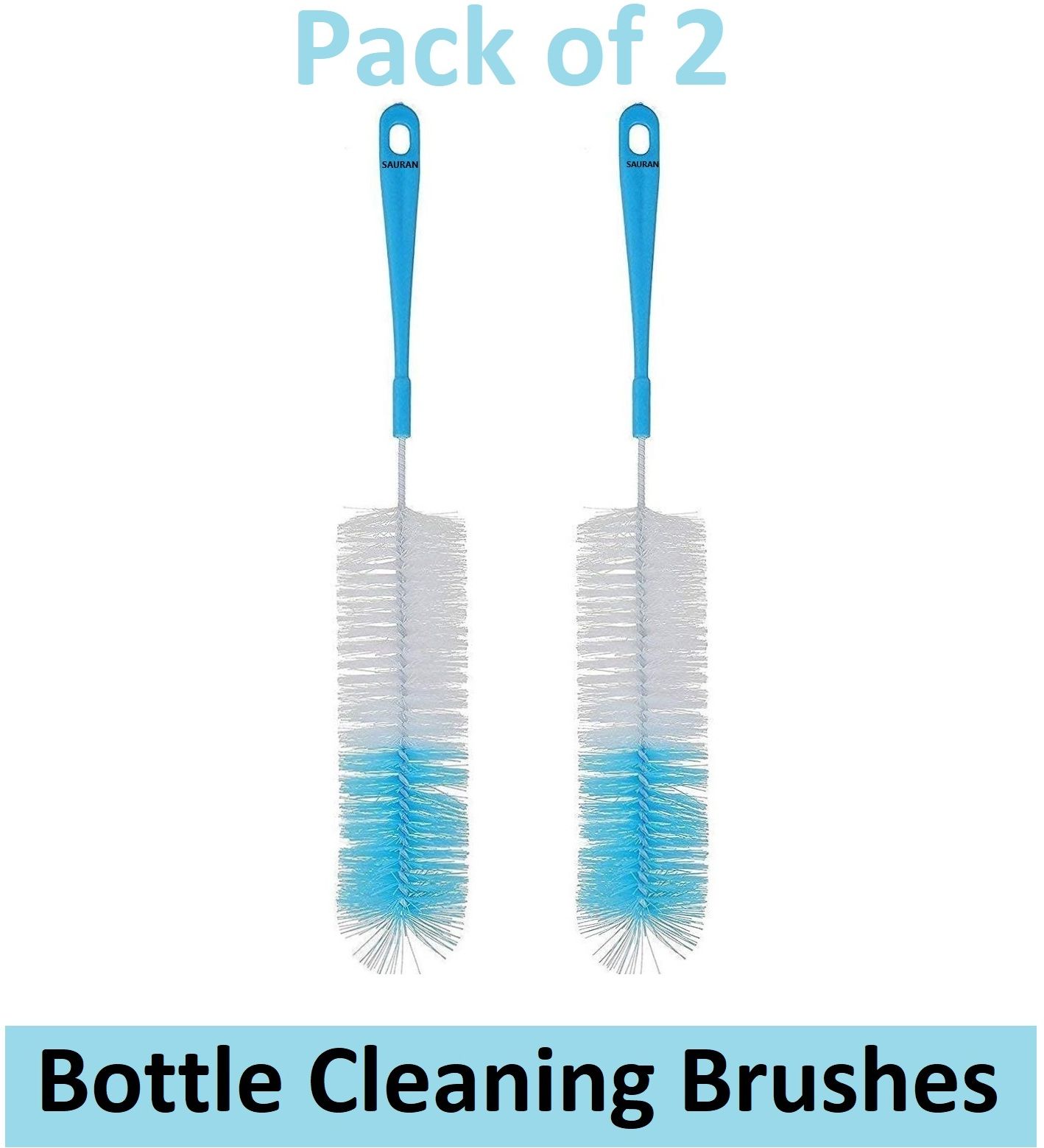 sauran Pack of 2 Long Bottle Cleaning Brushes-picture-41