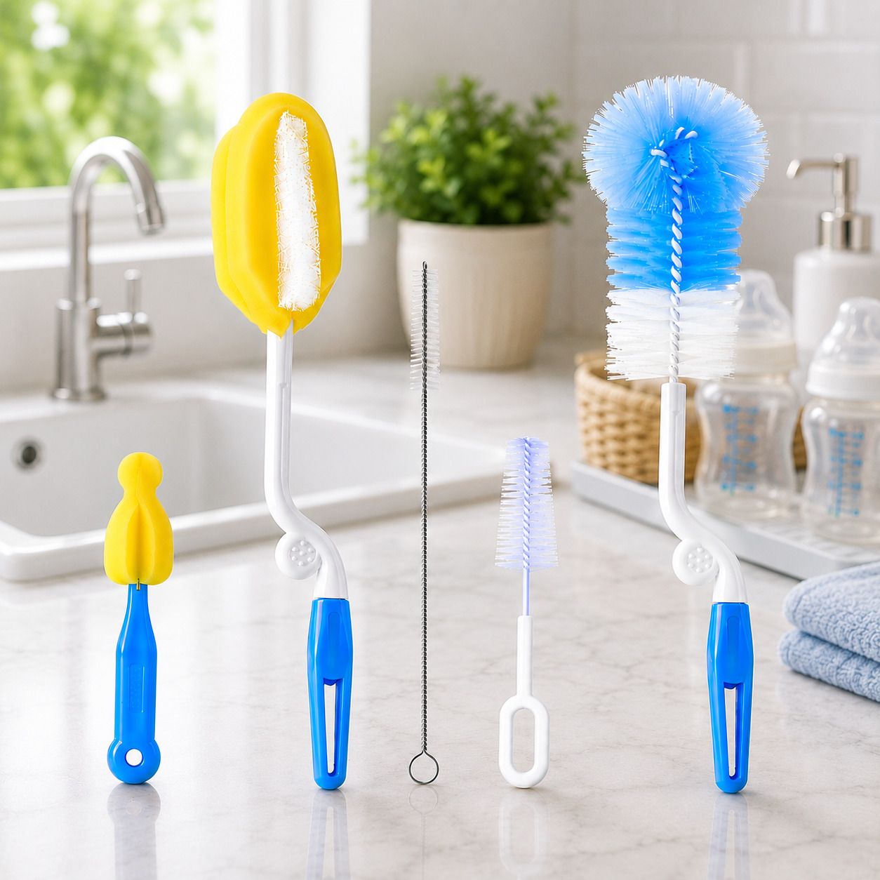 Baby Bottle & Nipple Brush Kit-image-1