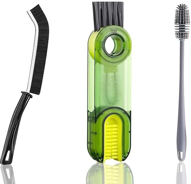 Combo of 3 Bottle Cleaning Brush Containers, Vase, Glass, Home, Toilet, Bathroom