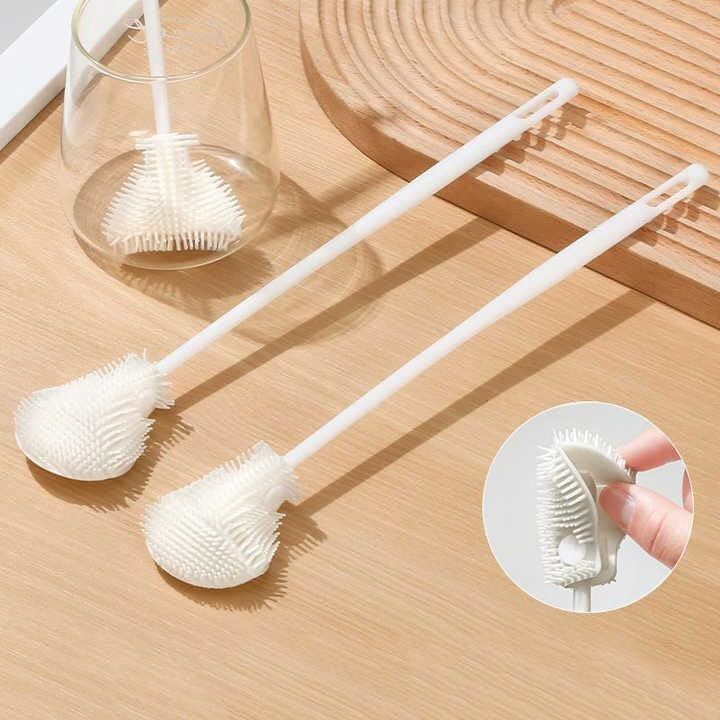 Flexible Soft Bristle, Long Handle Cleaning Brush 1 Pc