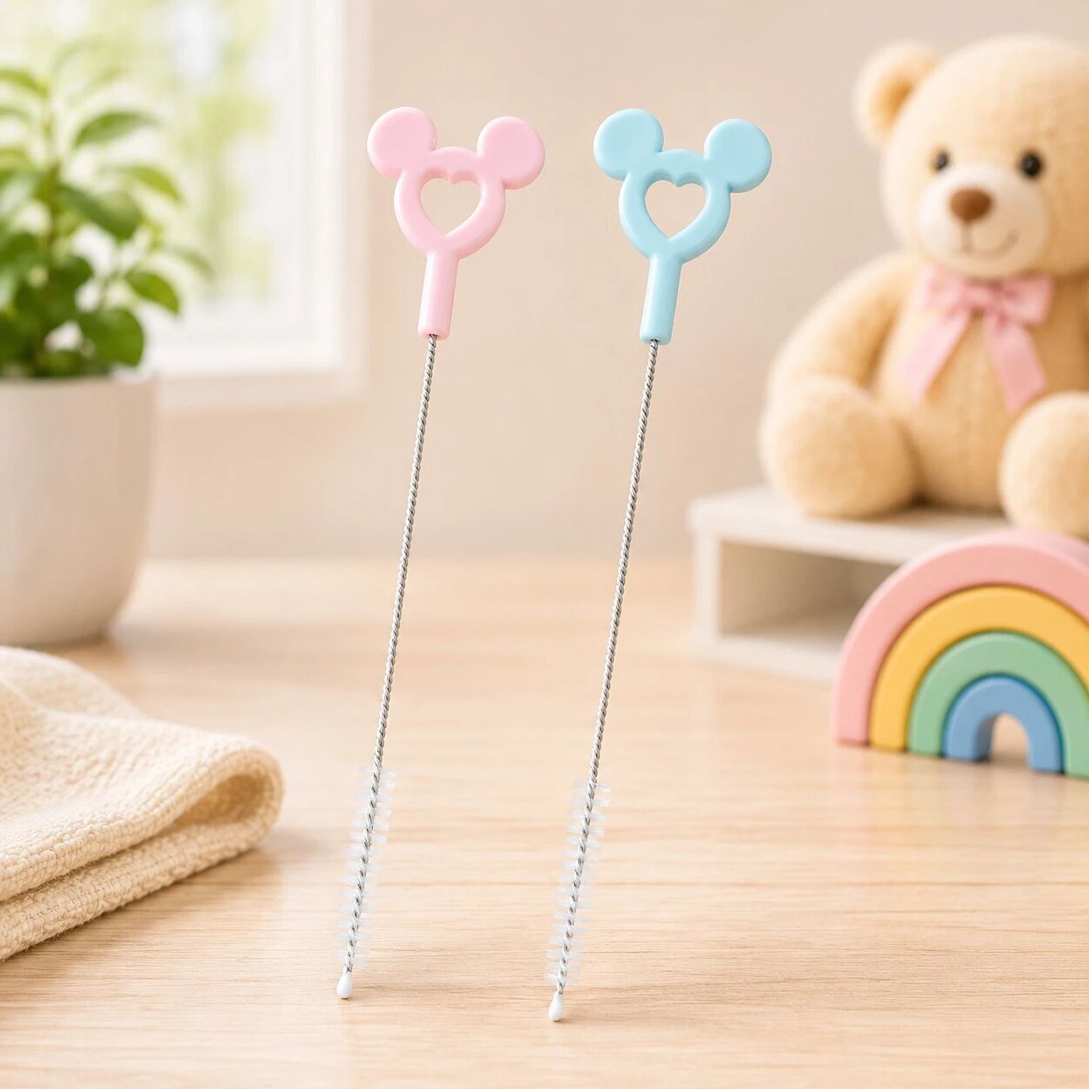 Straw & Teat Cleaning Brush | BPA Free | Stainless Steel Wire-image-4