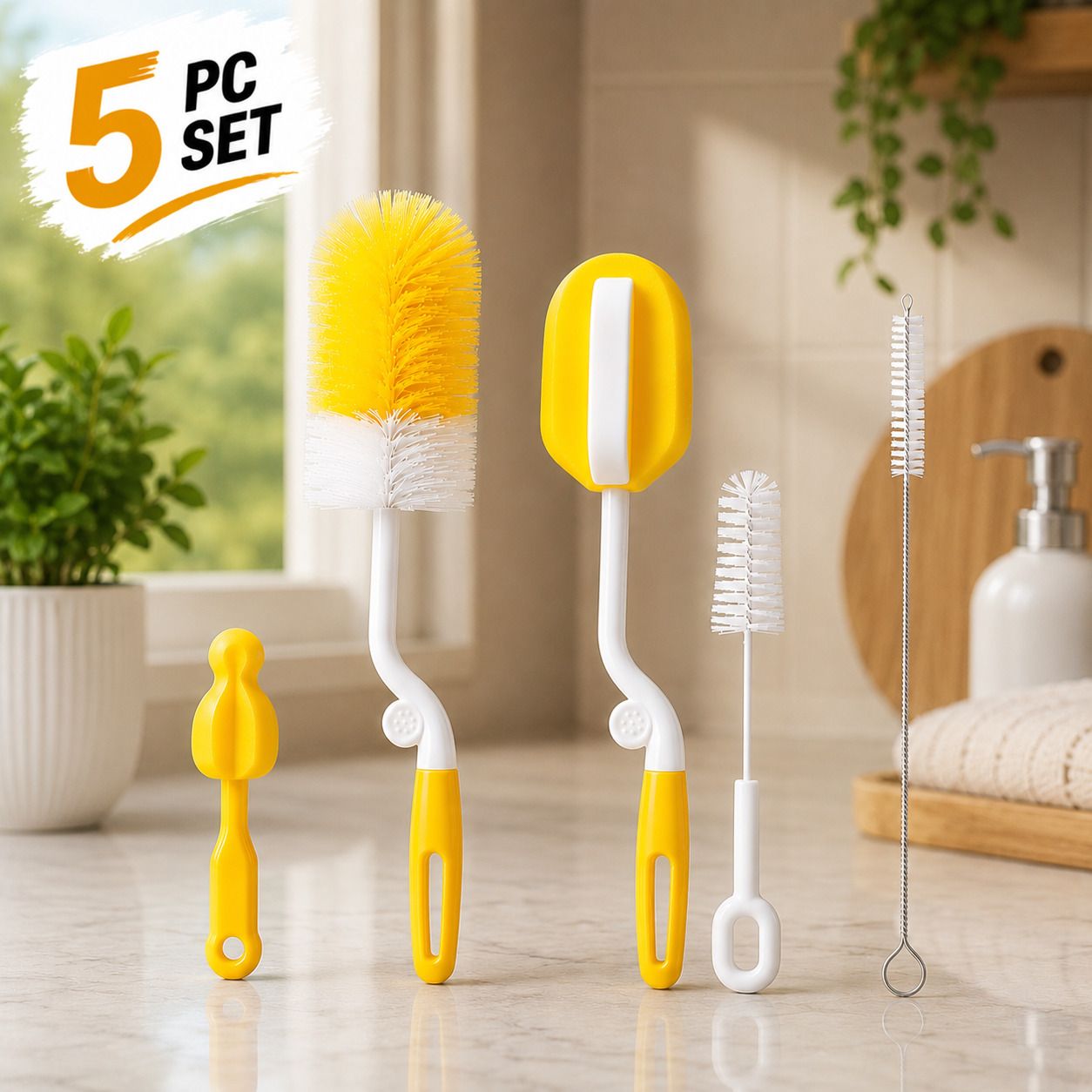 hitshree Bottle Brush Set with Sponge-picture-23