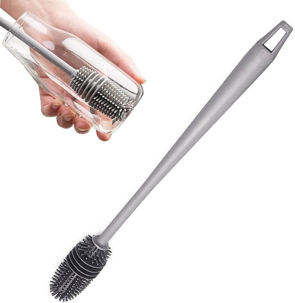 Long Handle Bottle Brush Soft Silicone Bottle Cleaner Brush BPA Free (pack of 1)-image-25