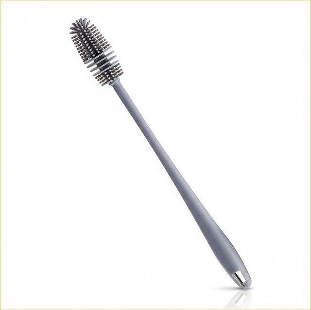 Silicone Baby Milk & Water Bottle Cleaning Brush with Long Handle-image-26