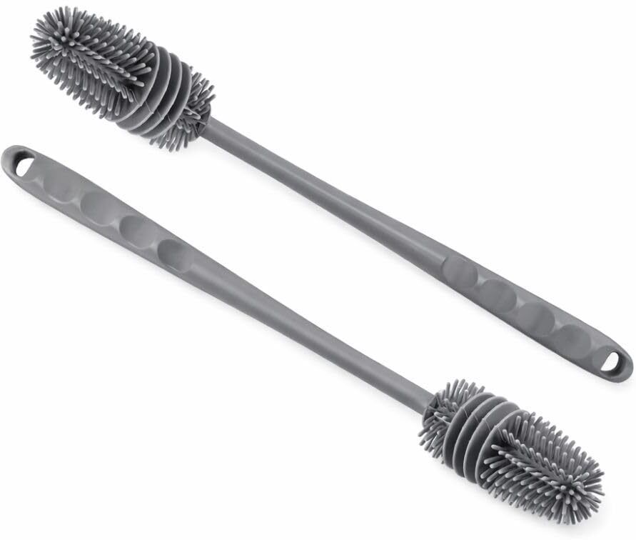 symkard Silicone Bottle Cleaning Brush Set Long Handle, 2 Pack for Bottles, Multipurpose-picture-38