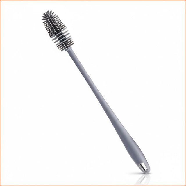 Silicone Baby Milk & Water Bottle Cleaning Brush with Long Handle-image-28