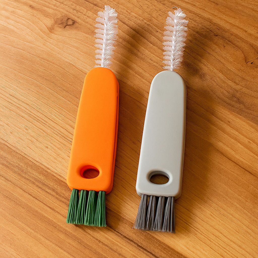 Carrot Shape Cleaning Brush Scrubber for Bottle Caps, Cup Lids, Sink Corners-image-46