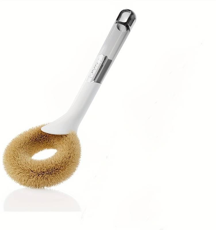 my homesworld 1pc, Natural Palm Pot Brush, Long Handle Multi-functional Kitchen Cleaning Brush-picture-27