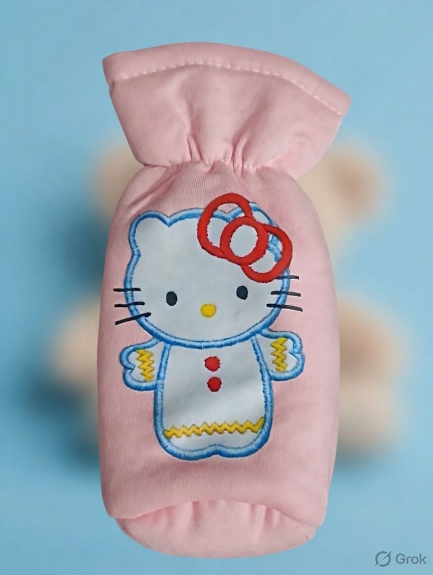 bebiscare Baby Bottle cover 2psc Plush stretchable baby feeding bottle cover-picture-15