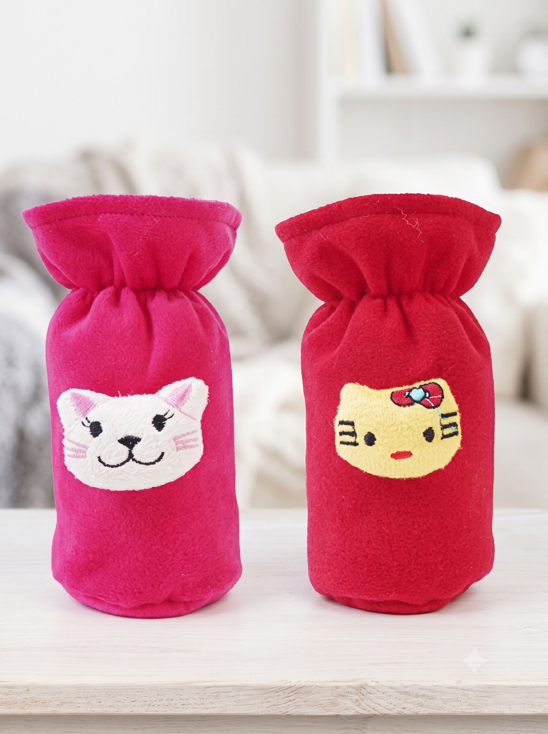 da anushi Soft Plush Small baby milk feeding bottle cover 60-125 ml-picture-26