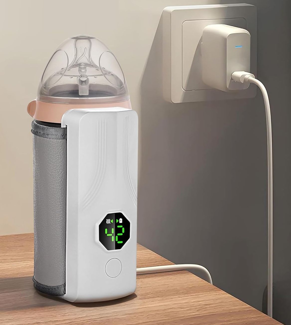 wundervox Smart Baby Milk Warmer with USB Rechargeable 6000mAh Battery-picture-17