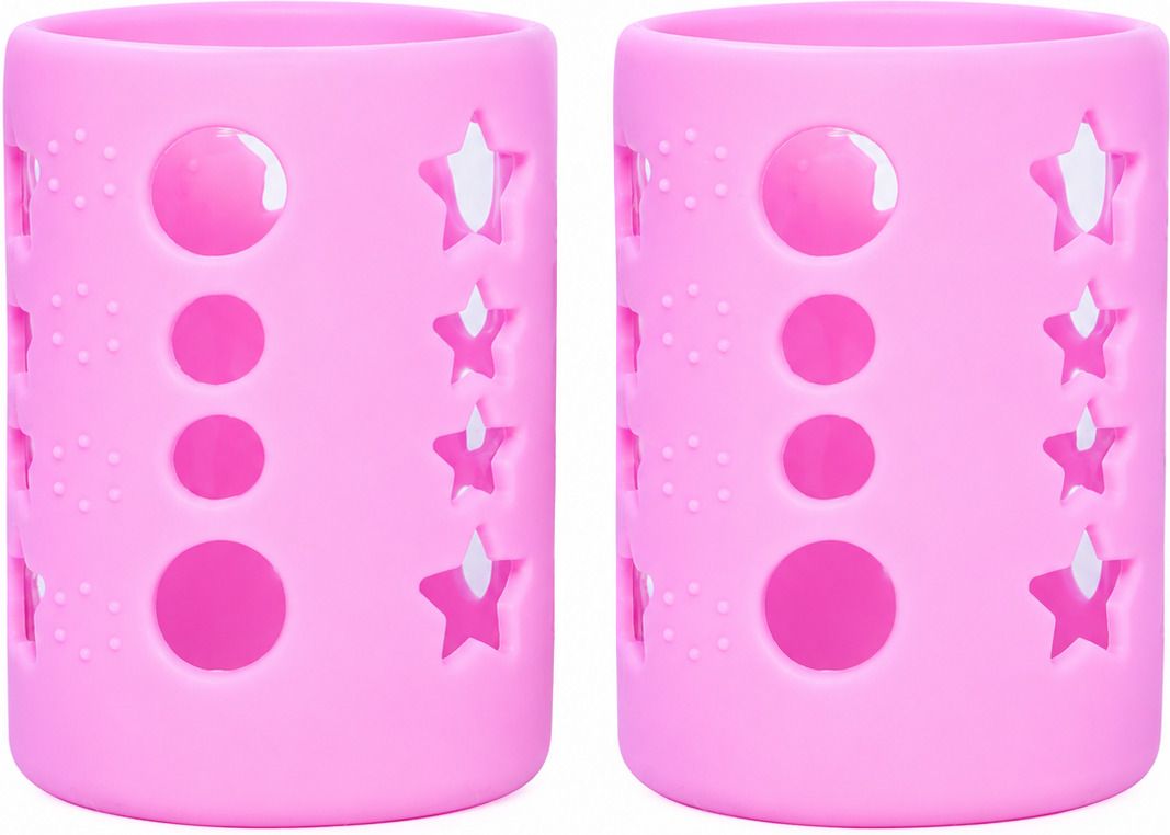 2 PCS 120ml Silicone Baby Feeding Bottle Cover & Insulated Protection for Babies-image-18
