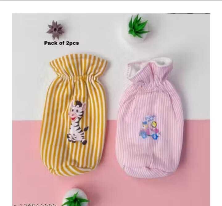 Baby Bottle Cover Pink & Yellow Color Pack Of 2pcs-image-41