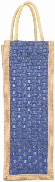 Eco-Friendly Jute Wine Gift Bag with Stylish Woven Design-image-28