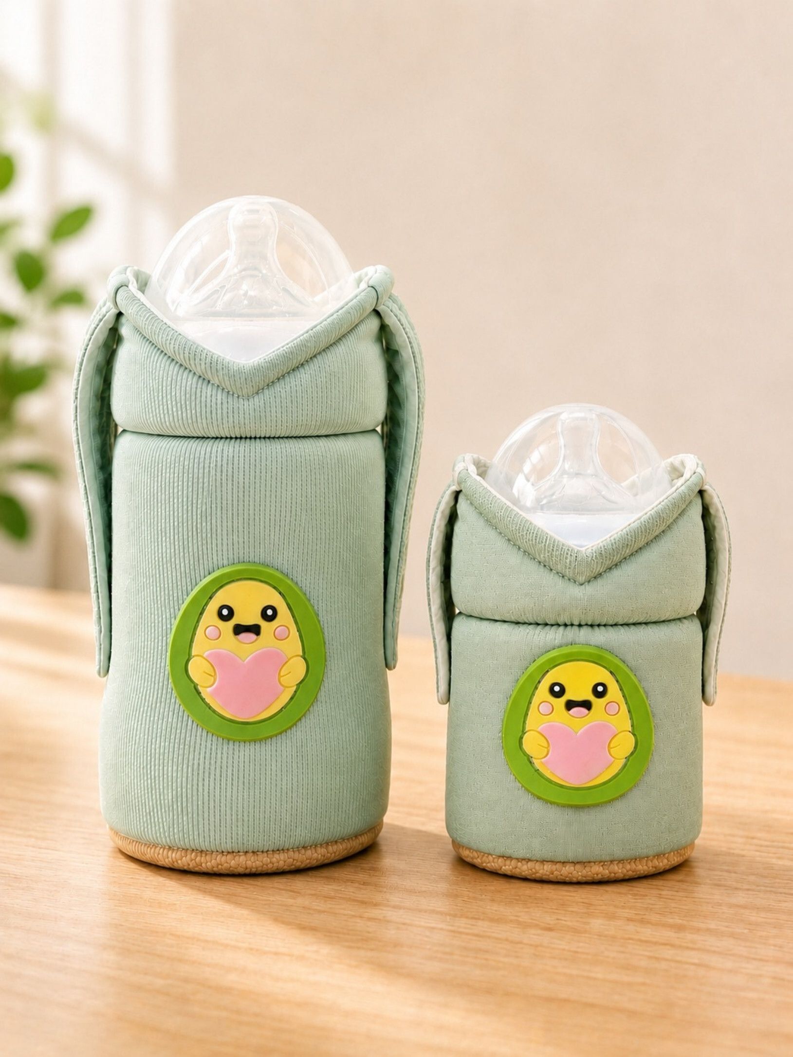 the little lookers Baby Feeder Cover Sleeve with Handles | Soft Water Resistant Bottle Cover-picture-24
