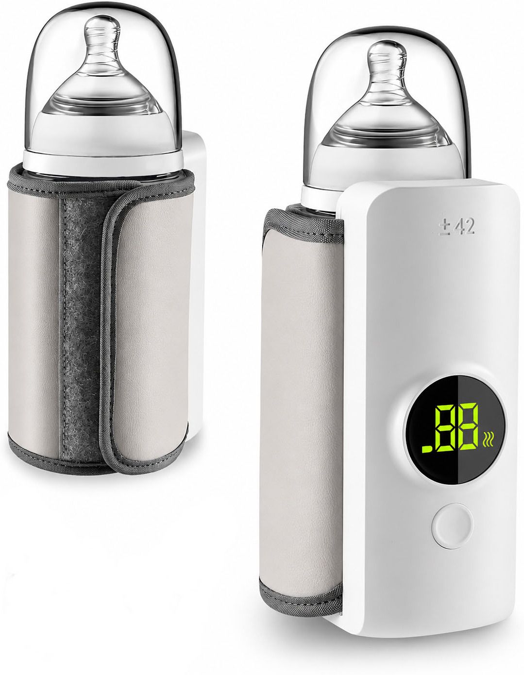 Fast Heating Baby Bottle Warmer with Digital Display for Home and Travel-image-17